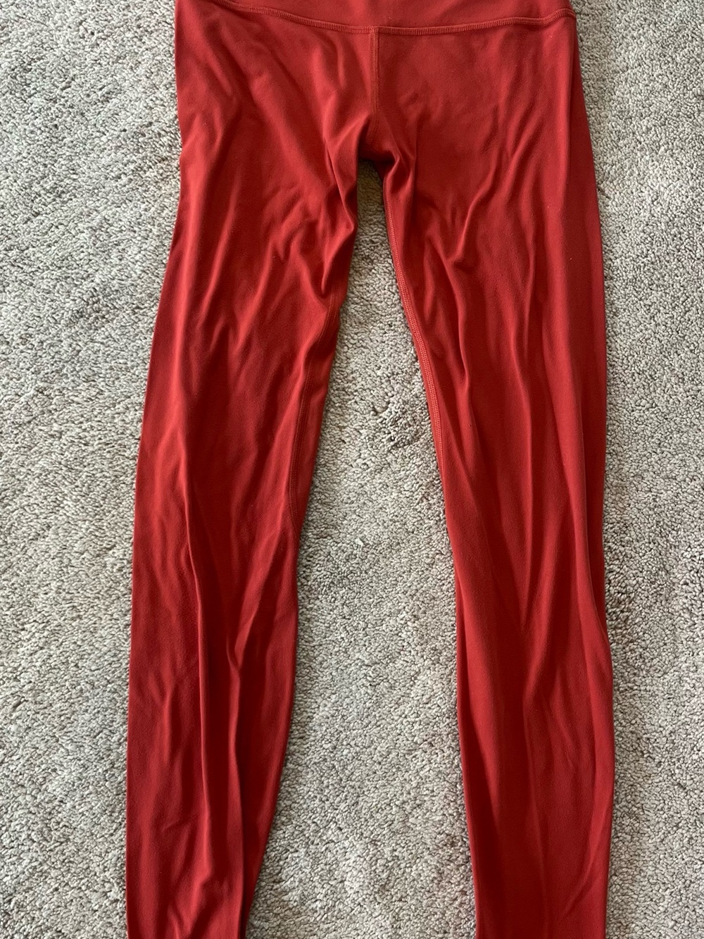 lululemon athletica Red High-Waist Leggings